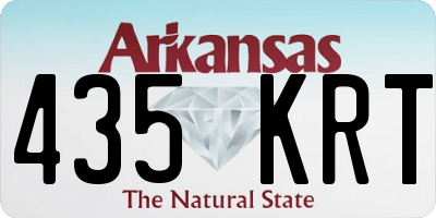 AR license plate 435KRT