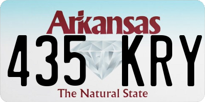 AR license plate 435KRY