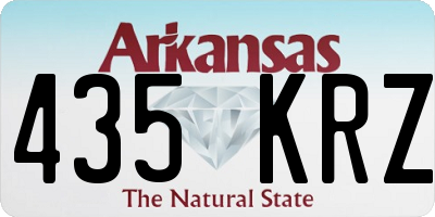 AR license plate 435KRZ