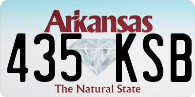 AR license plate 435KSB