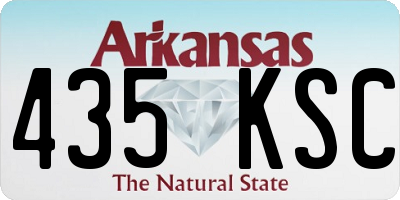 AR license plate 435KSC