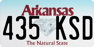 AR license plate 435KSD