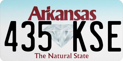 AR license plate 435KSE