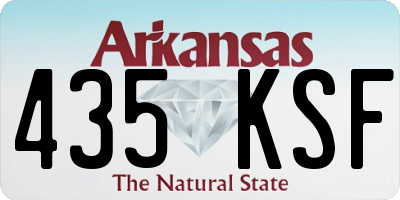 AR license plate 435KSF