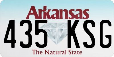 AR license plate 435KSG