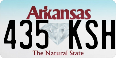 AR license plate 435KSH