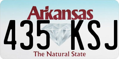 AR license plate 435KSJ