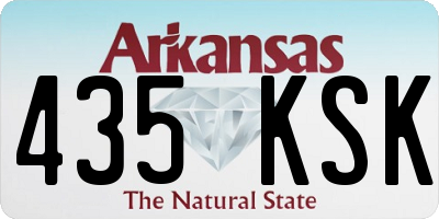 AR license plate 435KSK