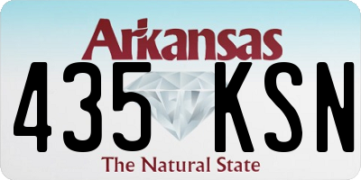 AR license plate 435KSN