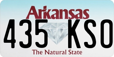 AR license plate 435KSO