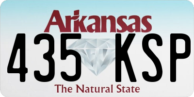 AR license plate 435KSP