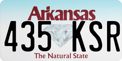 AR license plate 435KSR