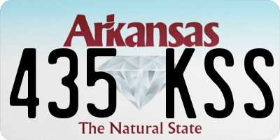 AR license plate 435KSS
