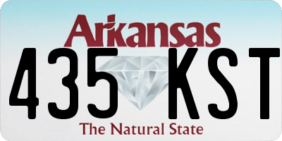 AR license plate 435KST