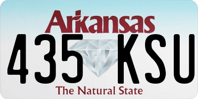 AR license plate 435KSU