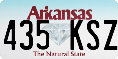 AR license plate 435KSZ