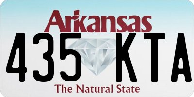 AR license plate 435KTA