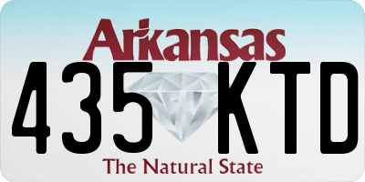 AR license plate 435KTD