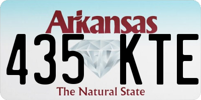 AR license plate 435KTE