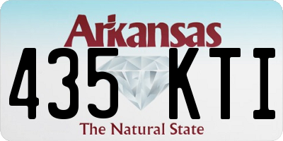 AR license plate 435KTI
