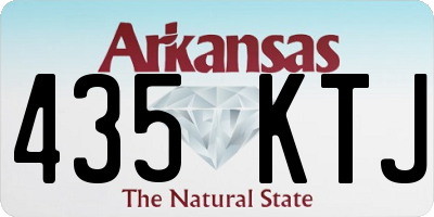 AR license plate 435KTJ
