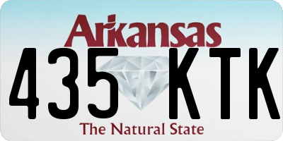 AR license plate 435KTK