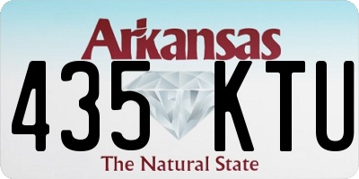 AR license plate 435KTU