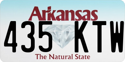 AR license plate 435KTW