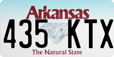 AR license plate 435KTX
