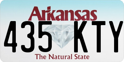 AR license plate 435KTY