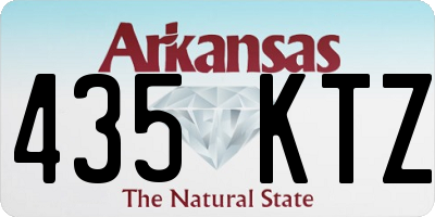 AR license plate 435KTZ