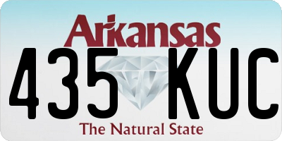 AR license plate 435KUC