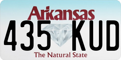 AR license plate 435KUD
