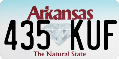 AR license plate 435KUF