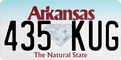 AR license plate 435KUG