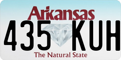AR license plate 435KUH