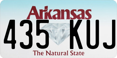 AR license plate 435KUJ