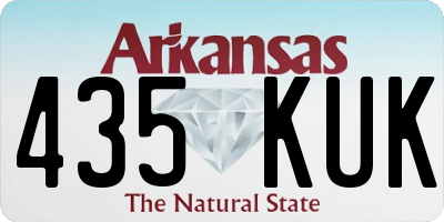 AR license plate 435KUK