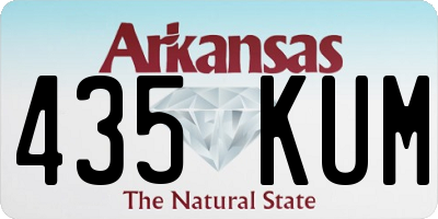 AR license plate 435KUM