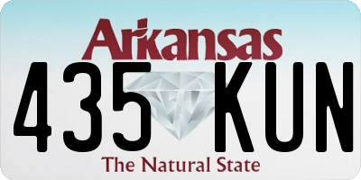 AR license plate 435KUN