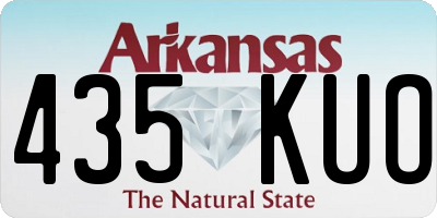 AR license plate 435KUO