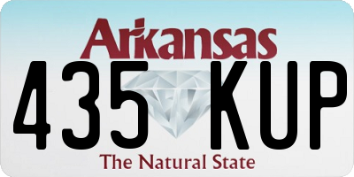 AR license plate 435KUP