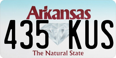 AR license plate 435KUS
