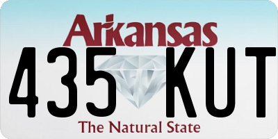 AR license plate 435KUT