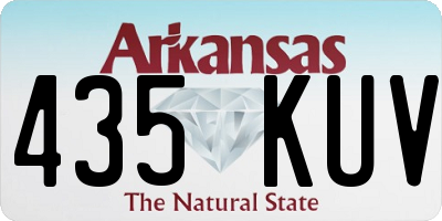 AR license plate 435KUV