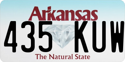 AR license plate 435KUW