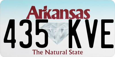 AR license plate 435KVE