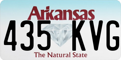 AR license plate 435KVG