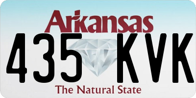AR license plate 435KVK