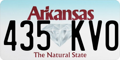 AR license plate 435KVO